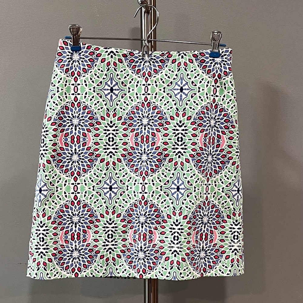 Talbots size 2p mini skirt multi color.